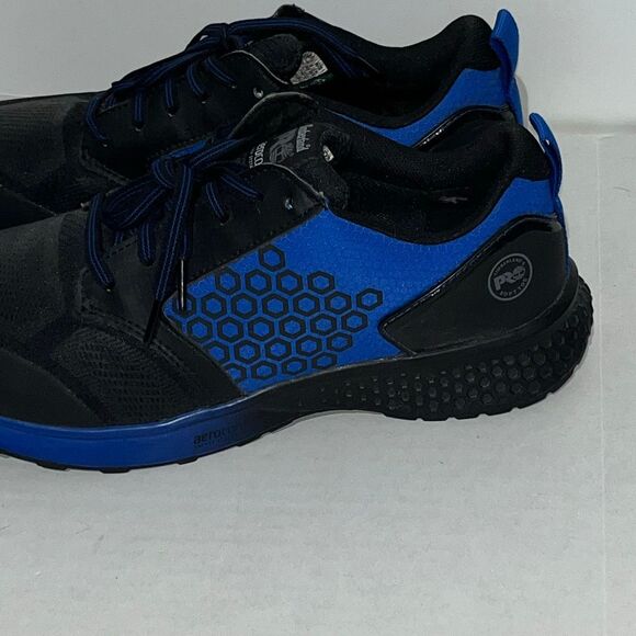 Timberland PRO® DriveTrain #A1XH7 Men Timberland Men\'s Blue Black PRO Aerocore Energy Anti-Fatigue Athletic Shoes 9.5